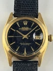 Rolex Vintage Oyster Perpetual Date 34mm Solid 18k Gold Case #1500 Circa 1960's