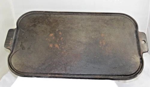 Wagner's 1891 Original Cast Iron 17" x 9 3/8" Double Grill w/ Box #1147