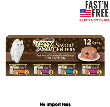 Purina Fancy Feast Savory Centers Wet Cat Food Pate, 3 oz Cans 12 pack 