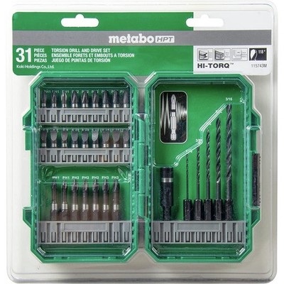 Metabo HPT 115743M 31-Piece Drill and Drive Bits Set New