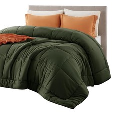 Comforter Duvet Insert - Quilted Comforters Cal California King Olive Green