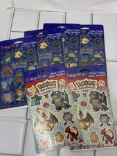 1999 Nintendo Pokemon DesignWare Stickers 5 Sheets Total