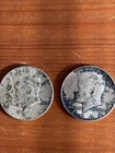 1964 KENNEDY HALF DOLLAR ... VERY NICE CONDITION PAIR OF COINS