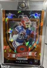 2021 Panini Prizm Draft Picks - Crusade Kyle Pitts #167 Orange Ice Prizm (RC)