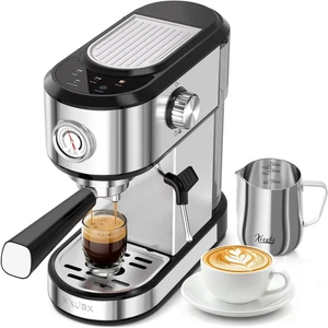 20 Bar Espresso Machine with Touchscreen & Milk Frother - Silver