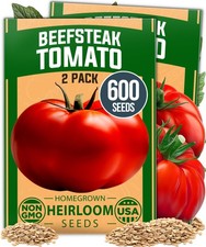 HOME GROWN Beefsteak Tomato Seed 2Pack  600 Heirloom Tomato Seeds for Plantin...