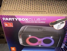 Open Box JBL PartyBox Club 120 and Wireless Mic Bundle Free Shipping!!!!