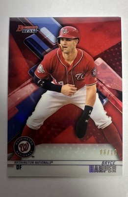2018 Bowman's Best - Bryce Harper #5 Red Refractor /10 Nationals
