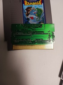 Rampage (Nintendo NES, 1988) Cartridge Only Tested and Works Oval NES Seal