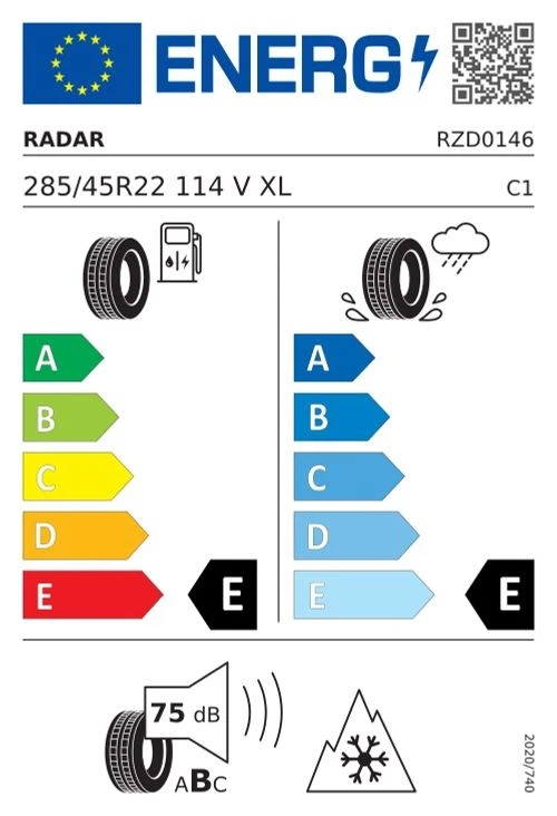 2x Ganzjahresreifen - RADAR RENEGADE A/T (AT-5) 285/45R22 114V BSW XL - Bild 2 von 3