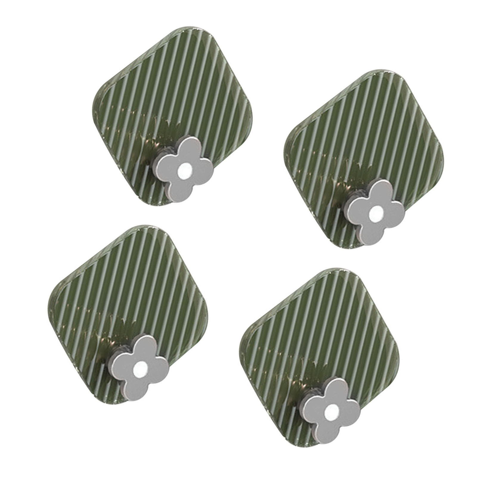 (Green) Adhesive Hooks Towel Wall Hangers Strong Load Bearing Capacity