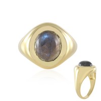 Cavill Labradorit Ring Damen 925 Silber Goldplattiert 4,93Ct Oval