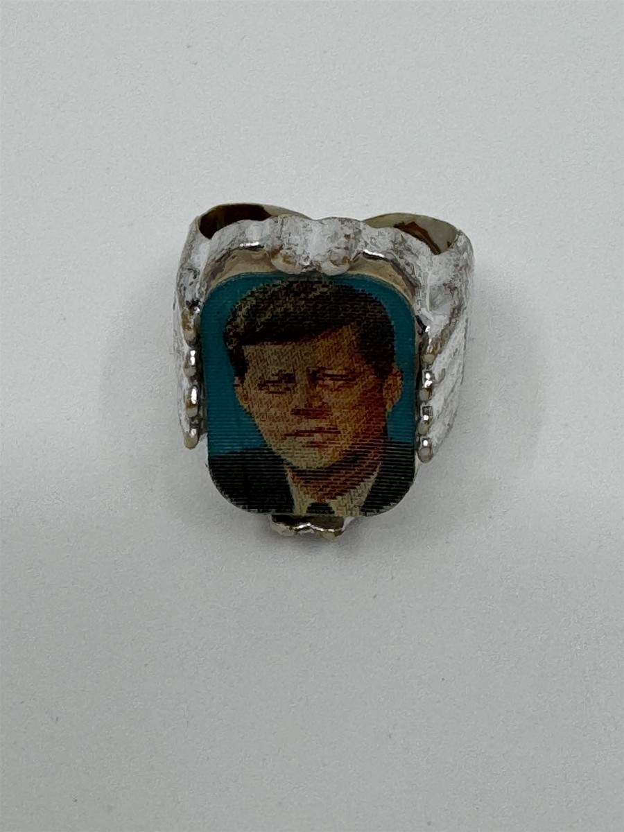 1960's John F Kennedy JFK American Flag 35th President Plastic Toy