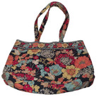Vera Bradley Happy Snails Shoulder/Tote Bag Multicolor *Retired Quilted Floral