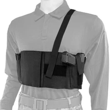 Tactical Belly Band Shoulder Gun Holster for Concealed Carry 2-in-1 Guns Holster