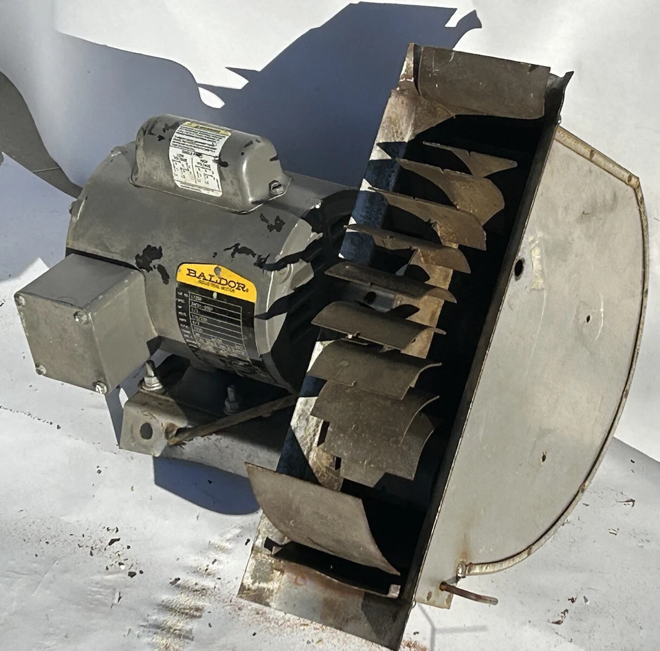Baldor Industrial Motor L1206 1/3HP 115/230V 1725RPM w/ Draft Inducer - Image 3 of 4