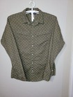 Vintage Patagonia Mens Medium brown green Snap Front Long Sleeve Shirt M100