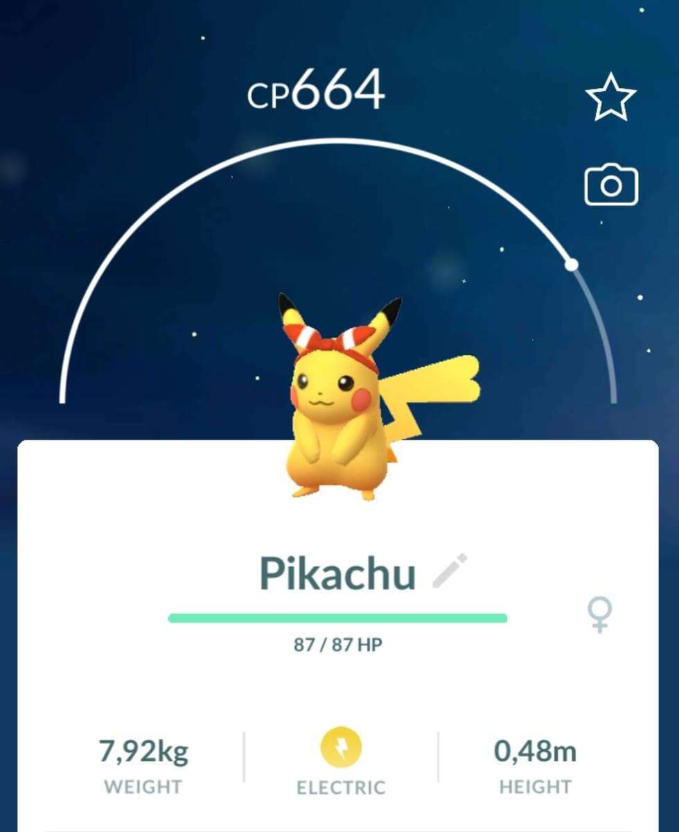 Pokemon Go⚡️Costume Pikachu May Bow from Hoenn region ⚡️ Over 200  available!