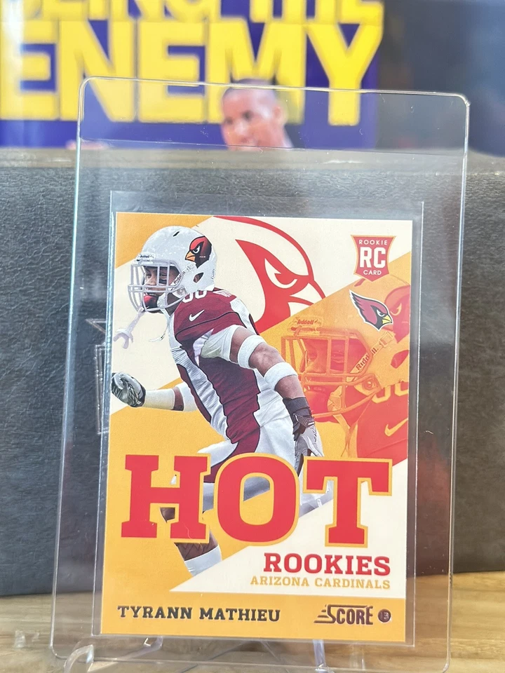 Tyrann mathieu 2013 Score Rookie Hot Rookies Arizona Cardinals #44 - Image 2 of 4