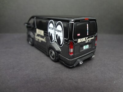 Tarmac Toyota Hiace widebody MOONEYES black 1:64 scale