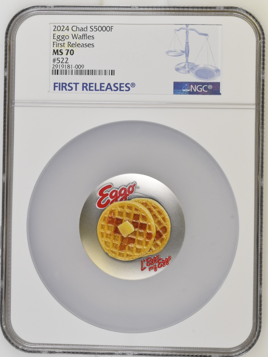 2024 CHAD 5000F - KELLOGG'S EGGO WAFFLES PLATE - NGC MS70 - 999