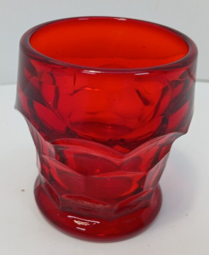 Vintage Fenton Ruby No. 1611 Georgian 2 1/2 oz Tumbler - Picture 4 of 6
