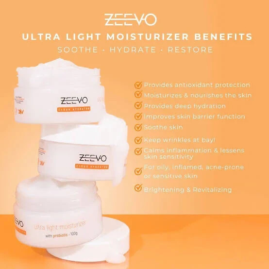 Zeevo Cloud Hydrator Ultra Light Moisturizer 100g Fresh Hydration-image