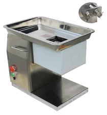 QX 110V 5mm Commercial Stailess Steel Meat Slicer Machine 250kg/h Meat Cutter