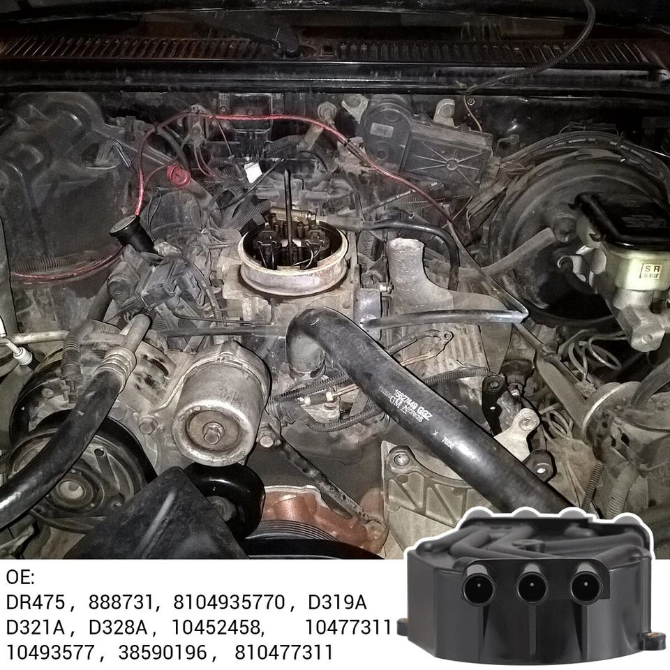 DR475 D321A Ignition Distributor Cap& Rotor Kit For Chevy GMC SUV V6 4.3L Vortec - Image 3 of 4