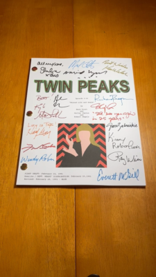 Twin Peaks Season 2 Finale Script Cast-Signed- Autograph Reprints
