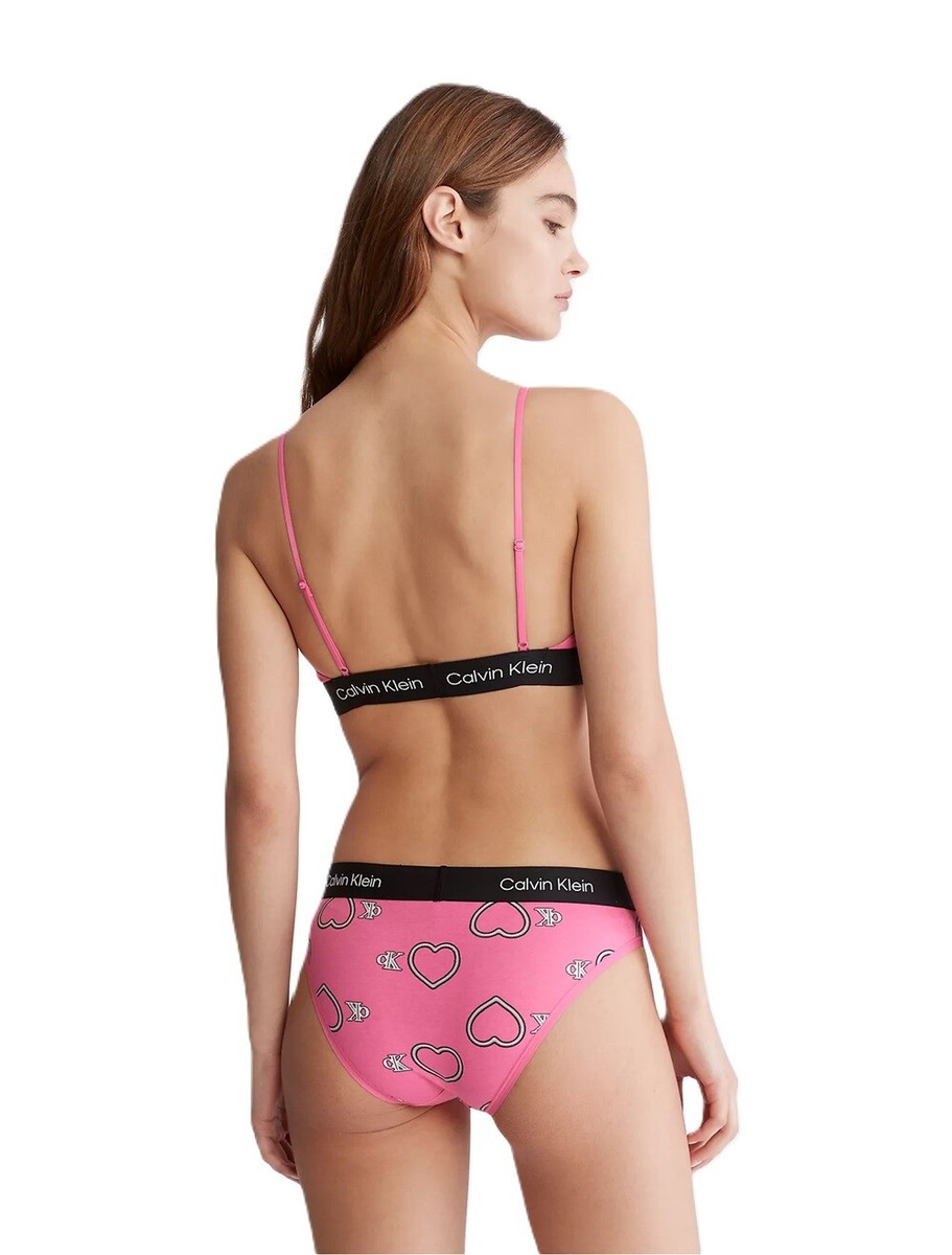 Calvin Klein 1996 V-Day Cotton Stretch Unlined Bralette