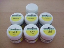 Heraeus HeraCeram Zirkonia ZR Verblendkeramik 3x Adhesive + 3x Liner Nr.815