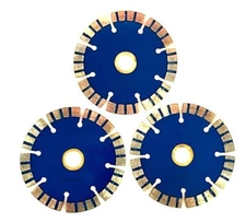 3pk 4" inch Turbo Diamond Blade Wet Dry Tile Saw General Concrete Marble 