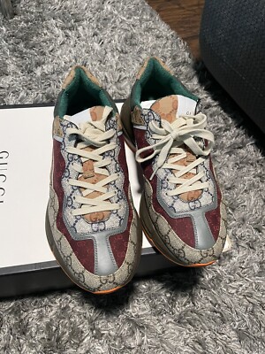 スニーカー GUCCI GG RHYTON SNEAKER Gucci GG Rhyton Sneakers Size 7 Mens | eBay