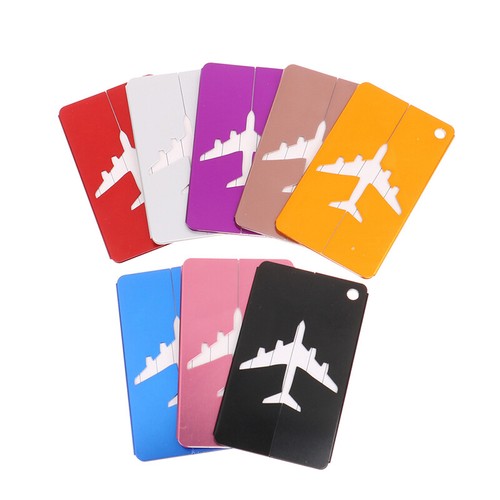 Aluminum Alloy Travel Luggage Tags Baggage Suitcase Address Tag Label =s= - Picture 2 of 19