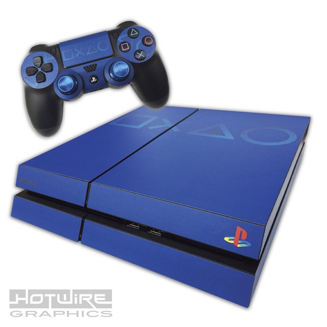 Playstation 4 Ps4 Coloured Logo Skin Deep Blue Unique Skin Uk Made For Sale Online Ebay
