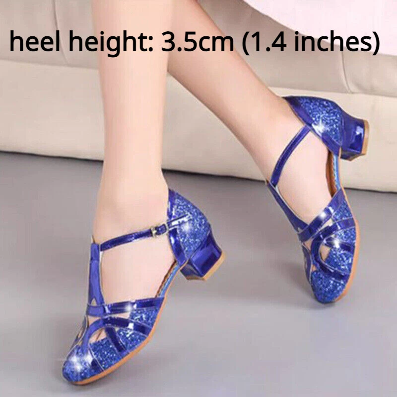ZRHWSPD Latin dansschoenen voor dames, meisjes, kinderen, kinderen, ballroom, tango, salsa, latin, dansschoenen, lage hak, 202 Wit, 39 EU