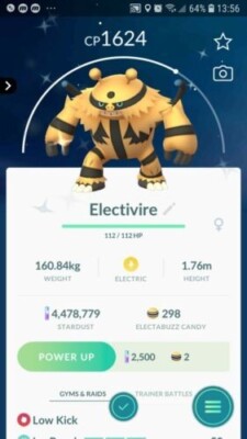 Pokemon Trade Go -- Shiny Electivire ( Electabuzz Evolution ) 