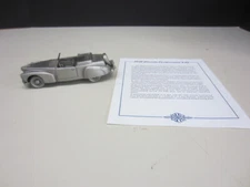 Lot #4 Danbury Mint 1941 LINCOLN CONTINENTAL V-12 Pewter Classic Cars of World