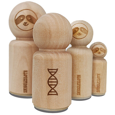 DNA Molecule Double Helix Science Symbol Rubber Stamp Stamping Crafting Planners