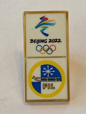 BEIJING 2022  - FIL LUGE FEDERATION PIN .