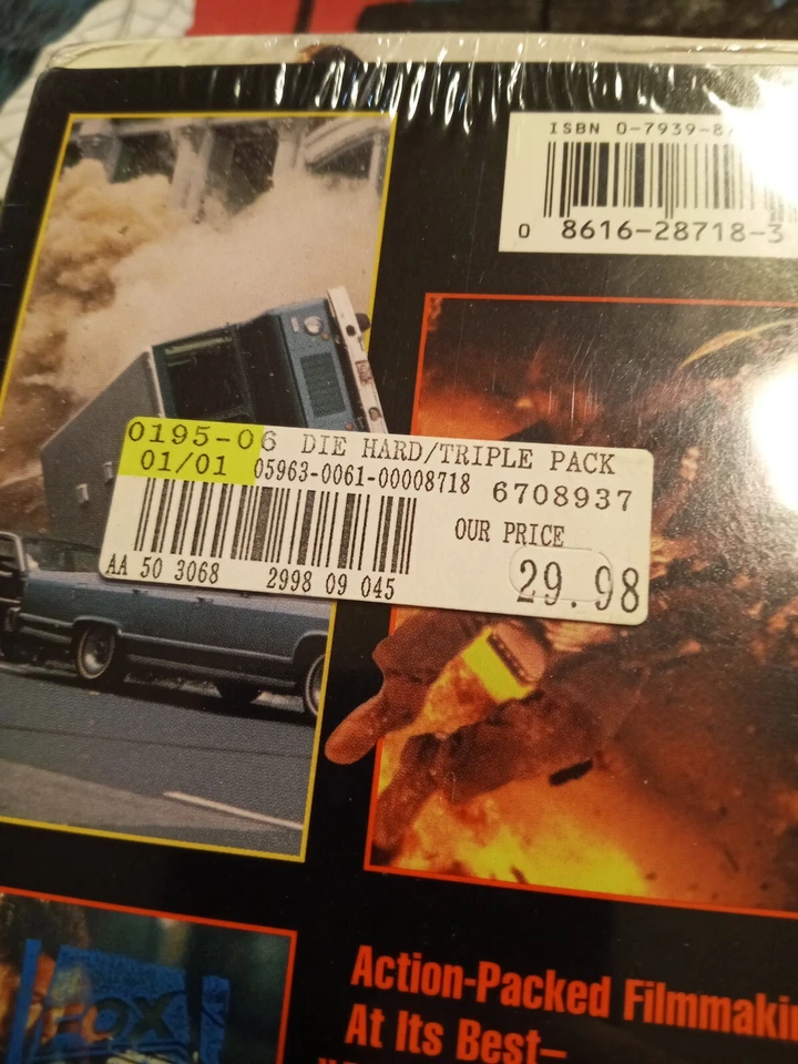Vintage Die Hard VHS Triple Pack Bruce Willis New Manufacturer Sealed - Image 4 of 4