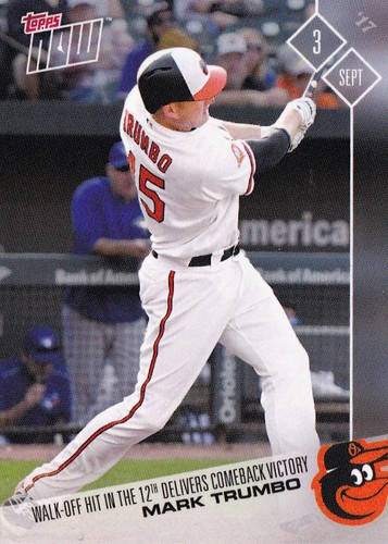 2017 Topps Now 556 Mark Trumbo