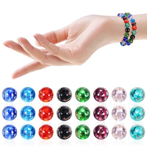 40PCS Glow In The Dark Beads Firefly Glass Beads Small Glass Beads Tiny Beads - Picture 2 of 12