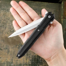 9" STILETTO TAC FORCE WOOD SPRING OPEN ASSISTED TACTICAL FOLDING POCKET KNIFE