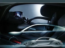 Cars audi rsq Desk Mat Stitched