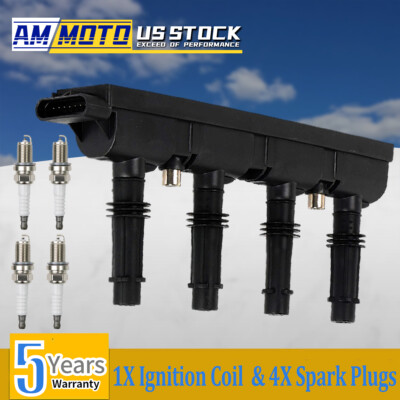 Chevy 1.4L Ignition Kit RAWOK Ignition Coil UF669 & 4 Spark Plugs - Foto 4