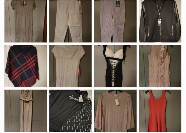 Ladies Clothes Joblot Bundle x16 items NWT sizes 8 10 &amp; 12uk &amp; maternity size L WT10592