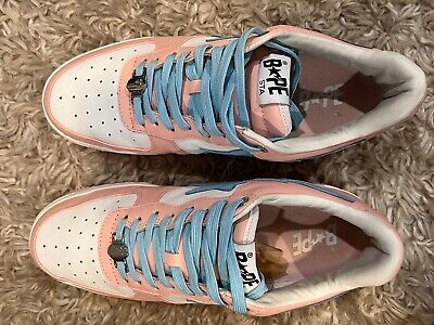 A Bathing Ape Bape Sta Pastel Pink Shoes Size 12 w/ Box A Bathing Ape Bape Sta Pastel Pink Shoes Size 12 w/ Box