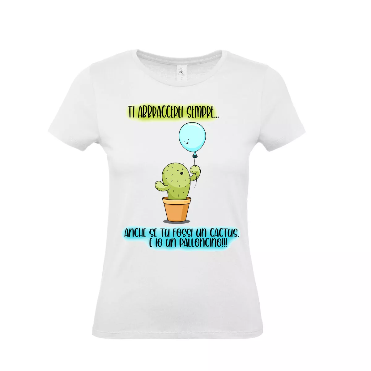 MAGLIA MIGLIORE AMICA REGALO CACTUS PALLONCINO NATALE COMPLEANNOT